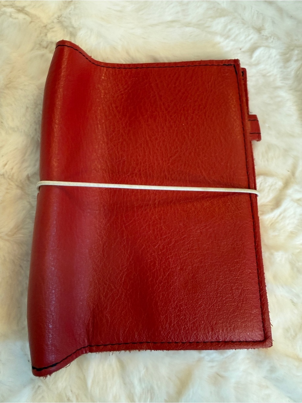 Foxy Fix B6 red leather travelers notebook cover
